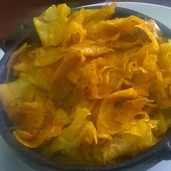 Chechebsa: crisp pieces of flatbread tossed in spiced butter