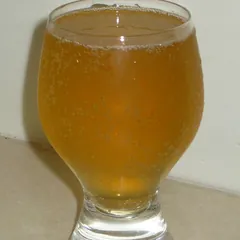 A glass of ginger ale