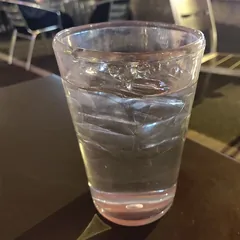 A glass of water